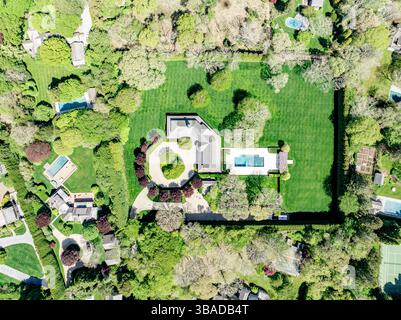 Luftaufnahme von 323 weiteren Spuren, East hampton, ny Stockfoto