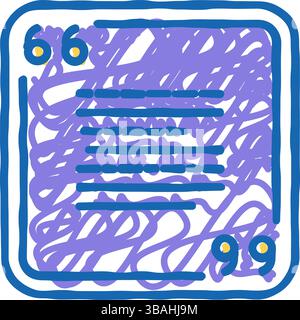 Zitiere die Illustration der Kundensymbole Stock Vektor