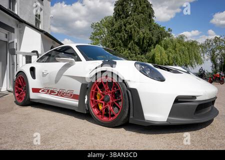 Porsche 911 GT3 RS, kultiger deutscher Hochleistungs-Sportwagen Stockfoto