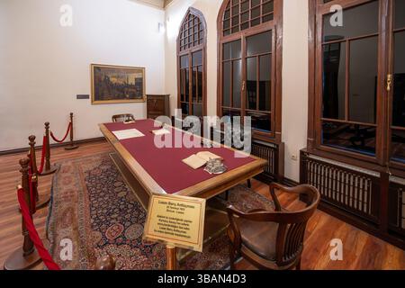 Ankara, Türkei - 10. Mai 2025: Erste große türkische Nationalversammlung und Museum für den Unabhängigkeitskrieg Stockfoto