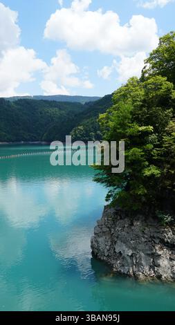 Bridging Nature – Panoramablick von Shizuoka, Japan Stockfoto