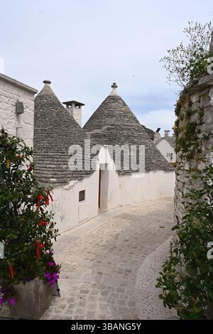 Trulli von Alberobello kleines ländliches Haus in Alberobello, Metropolitan City of Bari Stockfoto