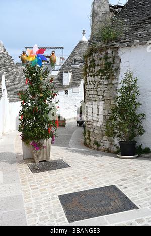 Trulli von Alberobello kleines ländliches Haus in Alberobello, Metropolitan City of Bari Stockfoto