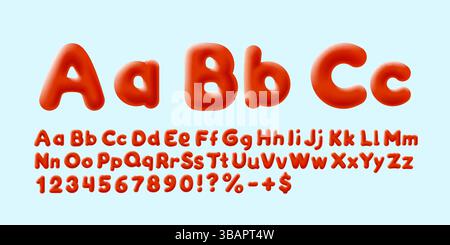 Sale-Schriftsatz-Kollektion, Buchstaben- und Zahlensymbol. Vektor Stock Vektor