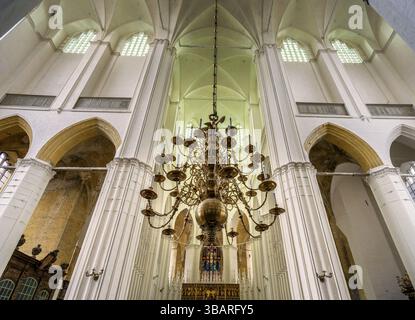 Innenfoto, Marienkirche in der Altstadt von Stralsund, Mecklenburg-Vorpommern, Deutschland, Europa Stockfoto