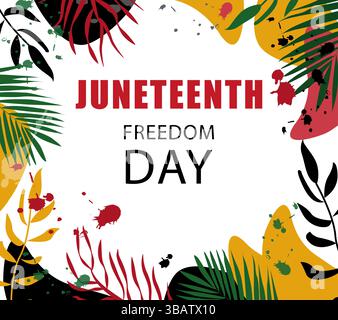 Tag Der Freiheit Am Junzehnten Tag. Grußkarte. Stock Vektor