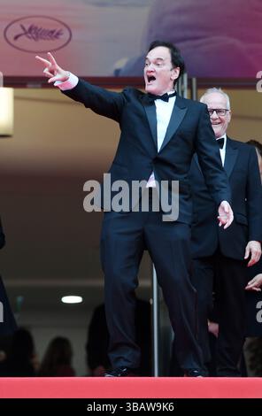 Cannes, Frankreich. Mai 2025. Der amerikanische Regisseur Quentin Tarantino nimmt am Dienstag, den 13. Mai 2025, an der Eröffnungszeremonie der 78. Filmfestspiele in Cannes Teil. Foto: Rune Hellestad/ Credit: UPI/Alamy Live News Stockfoto
