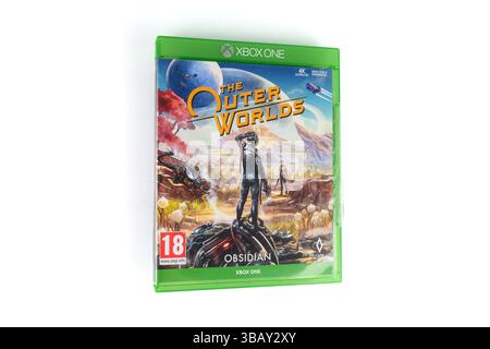 The Outer Worlds Videospiel auf Xbox One – Wales, Großbritannien – 10. Mai 2025 Stockfoto