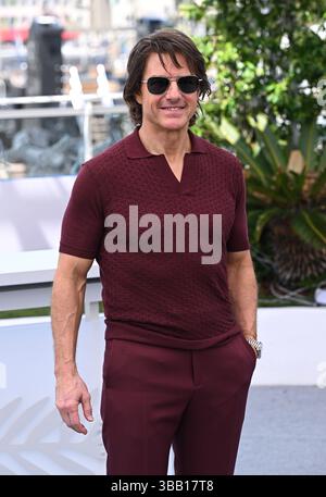 Cannes, Frankreich. Mai 2025. Tom Cruise besucht die Mission Impossible, den Fotobesuch des Final Reckoning, Teil des 78. Filmfestivals von Cannes, Palais des Festivals. Quelle: Doug Peters/EMPICS/Alamy Live News Stockfoto