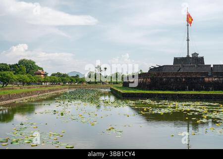 Hue Imperial City Royal Palace Garten in Hue, Vietnam Stockfoto