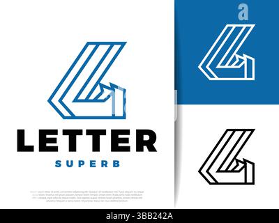 Anfangsbuchstabe BB Symbol Illustration Design Stock Vektor