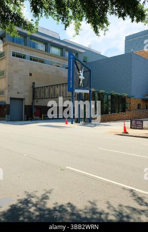Stagedoor Eingang im Carpenter Theatre, Teil des Dominion Energy Center Performing Arts Complex in Richmond, Virginia; Bühnenzugang. Stockfoto