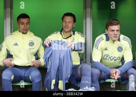 Groningen, Niederlande. Mai 2025. GRONINGEN, 14.05.2025, Stadion Euroborg, Dutch Eredivisie Football Saison 2024/2025. Spiel zwischen FC Groningen und Ajax. Wout Weghorst Credit: Pro Shots/Alamy Live News Stockfoto