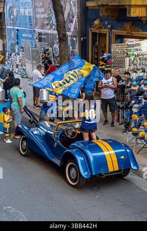 La Boca Viertel und seine bunten Straßen. Buenos Aires, Argentinien Stockfoto