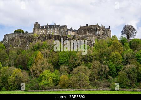 Blick auf Stirling Castle vom William Wallance Monument, Stirling, Schottland, Großbritannien Stockfoto