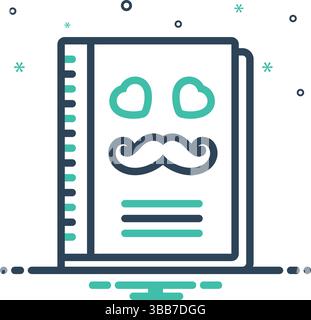 Symbol für Album, Sammlung Stock Vektor