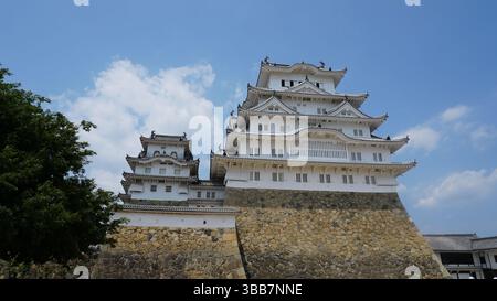 Himeji Castle – Japans berühmte Burg des Weißen Reihers und UNESCO-Weltkulturerbe Stockfoto