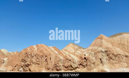 Zhangye Danxia Landform – farbenfrohe Regenbogenberge von Zhangye Stockfoto