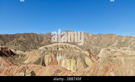 Zhangye Danxia Landform – farbenfrohe Regenbogenberge von Zhangye Stockfoto