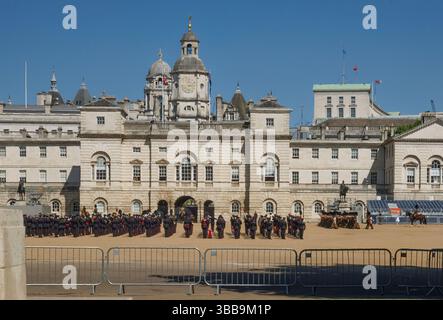 Wachproben bei der Horseguards Parade Stockfoto