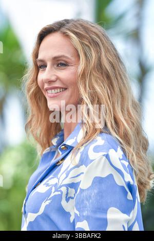 Cannes, Frankreich. Mai 2025. Cecile de France nahm am 15. Mai 2025 im Rahmen des 78. Filmfestivals in Cannes Teil. Foto: Aurore Marechal/ABACAPRESS.COM Credit: Abaca Press/Alamy Live News Stockfoto