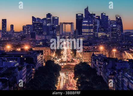 La Defense, das Geschäftsviertel von Paris Stockfoto