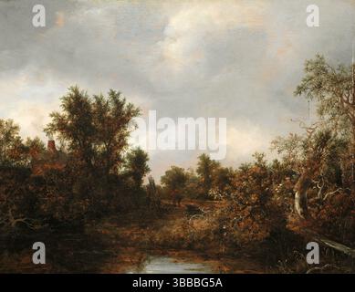 Querformat. Jacob Isaaksz van Ruisdael. CA. 1646. Stockfoto