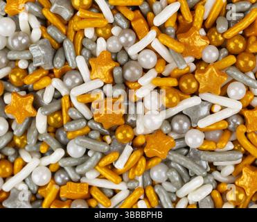 Ganz aus nächster Nähe auf die festlichen Weihnachtssträuße. Stockfoto