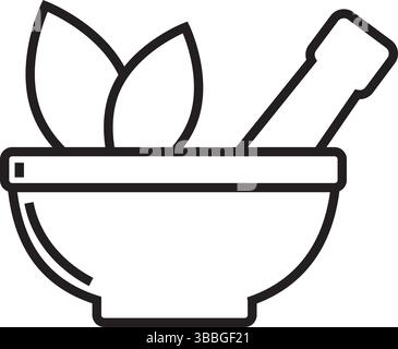 Mörtel-Pissel-Vektor-Symbol Stock Vektor