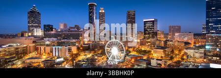 Atlanta Georgia Skyline Panorama der Innenstadt Stockfoto
