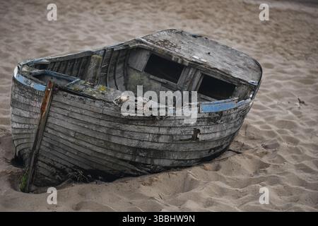 Boot auf dem sand Stockfoto