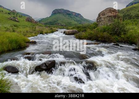 Bushman's River. Giant's Castle Game Reserve. Ukhlahlamba Drakensberg Park. KwaZulu Natal. Südafrika Stockfoto