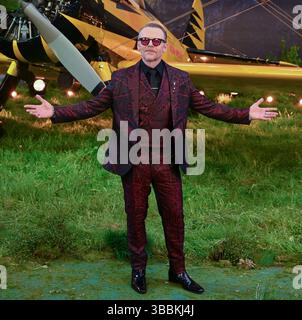 Simon Pegg nimmt an „Mission: Impossible – The Final Reckoning“-Weltpremiere in den Leicester Square Gardens in London Teil. UK. Donnerstag, 15. Mai 2025 Stockfoto