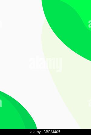 Lebendiges Grün abstraktes Hintergrunddesign perfekt für Präsentationen Flyer und Websites mit glatten Kurven und moderner Ästhetik Stock Vektor