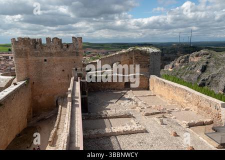 Castillo de Berlanga de Duero, Soria Stockfoto