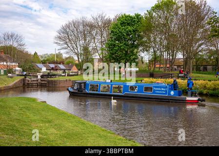 Pamela May Gemeinschaftsboot, Droitwich Spa, Großbritannien Stockfoto