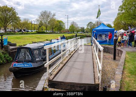 Pamela May Gemeinschaftsboot, Droitwich Spa, Großbritannien Stockfoto