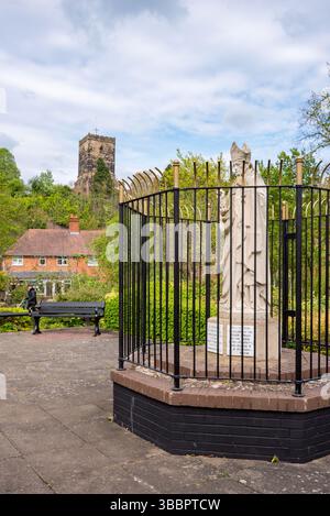 Statue von St. Richard, Droitwich Spa, Großbritannien Stockfoto