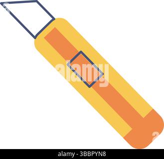 Symbol für das Messer des Universalschneiders. Vektorabbildung Stock Vektor