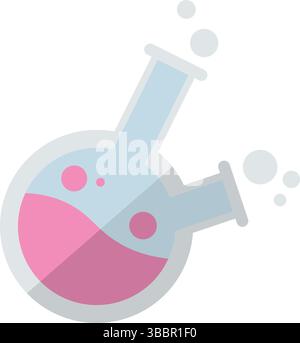 Symbol für Siederunde Kolben. Vektorabbildung Stock Vektor