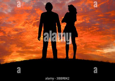 Klimawandel, konzeptionelle Darstellung. Stockfoto