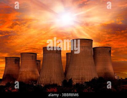 Klimawandel, konzeptionelle Darstellung. Stockfoto