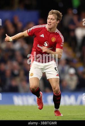 London, Großbritannien. Mai 2025. Levi Colwill von Chelsea während des Spiels Chelsea gegen Manchester United Premier League in Stamford Bridge, London. Der Bildnachweis sollte lauten: David Klein/Sportimage Credit: Sportimage Ltd/Alamy Live News Stockfoto