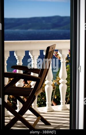 Stadt Omis in Kroatien an der Adria Küste Stockfoto