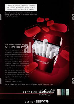 Vintage-Playboy-Magazin, August 2008, Anzeige, USA Stockfoto