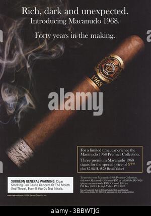 Vintage-Playboy-Magazin, August 2008, Anzeige, USA Stockfoto