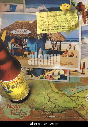 Vintage-Playboy-Magazin, August 2008, Anzeige, USA Stockfoto