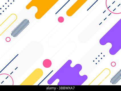 Abstraktes geometrisches Muster mit bunten Formen Stock Vektor