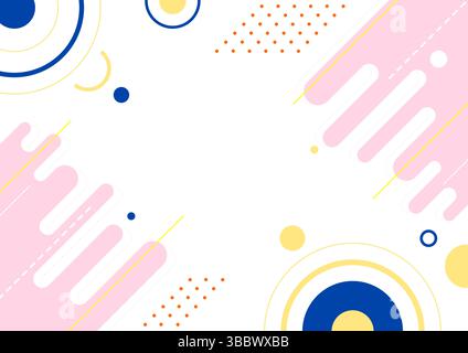 Abstrakter Hintergrund mit Kreisen und Formen Stock Vektor