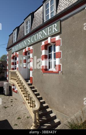 'Daed man's Corner' im D-Day Experience Museum, Carentan-les-Marais, Normandie, Frankreich. Stockfoto